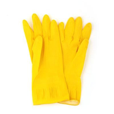 Перчатки резиновые желтые S, арт.: 447004